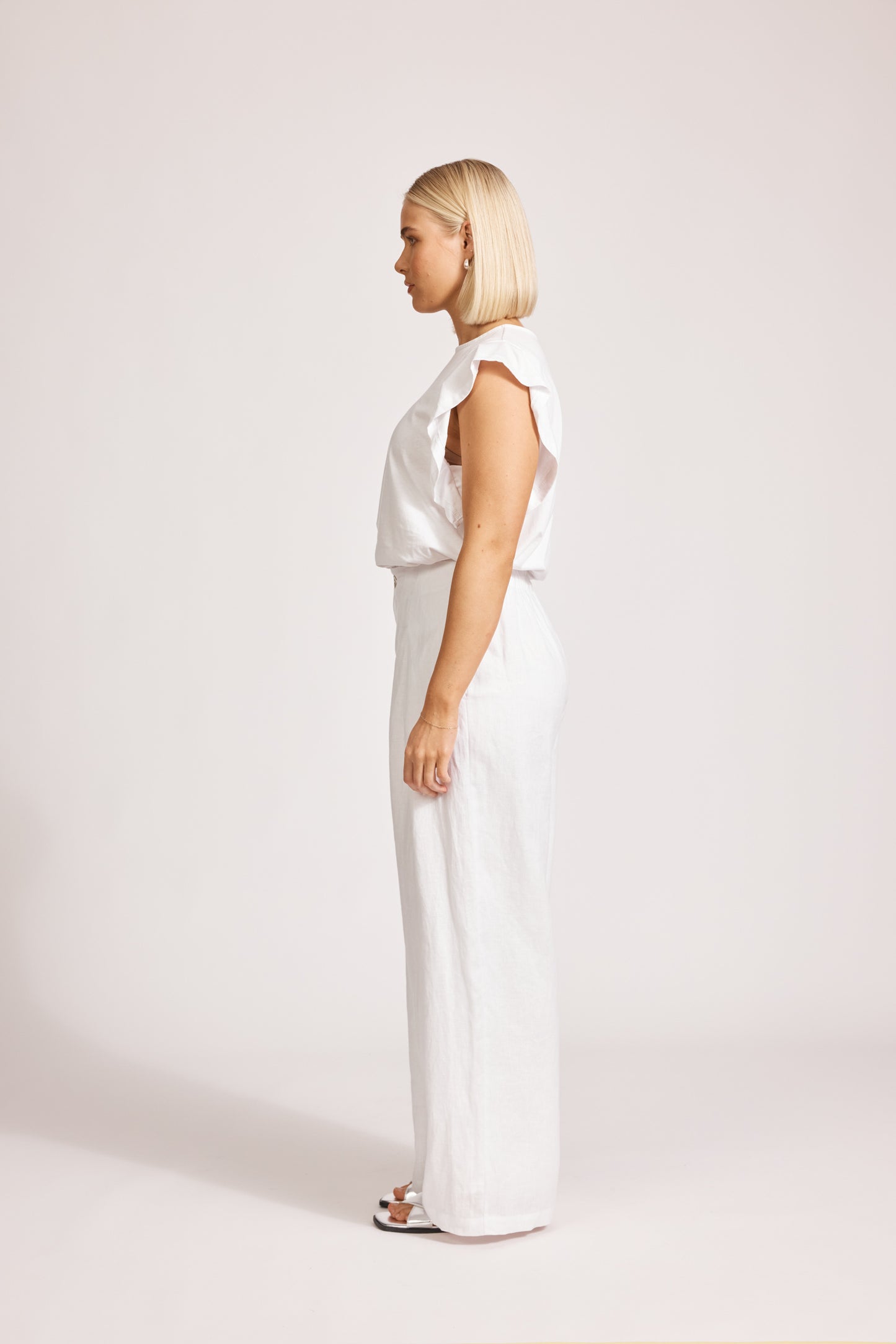 Eb & Ive - Miramar Palazzo Pant - White