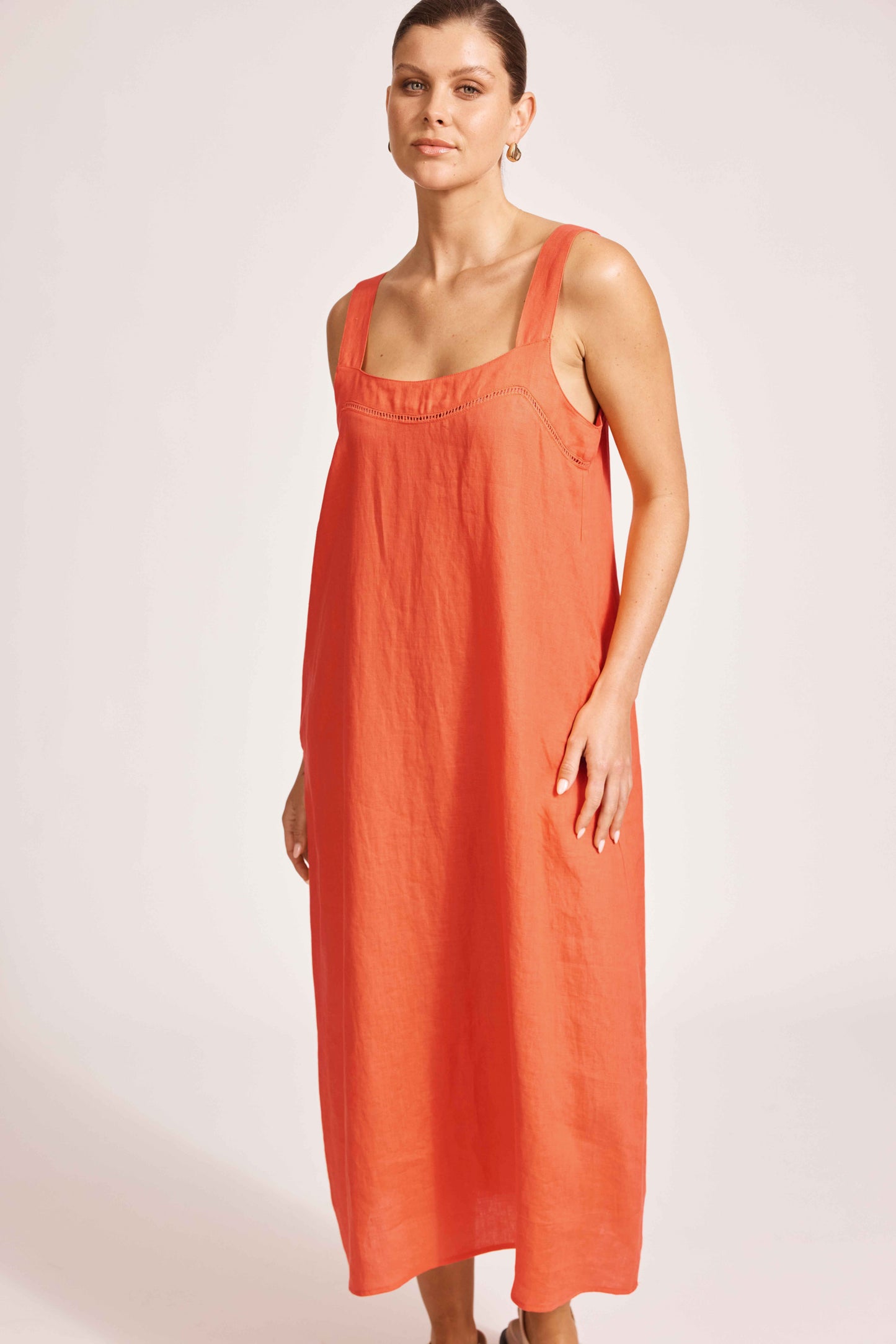 Eb & Ive - Miramar Tank Maxi Dress - Coral