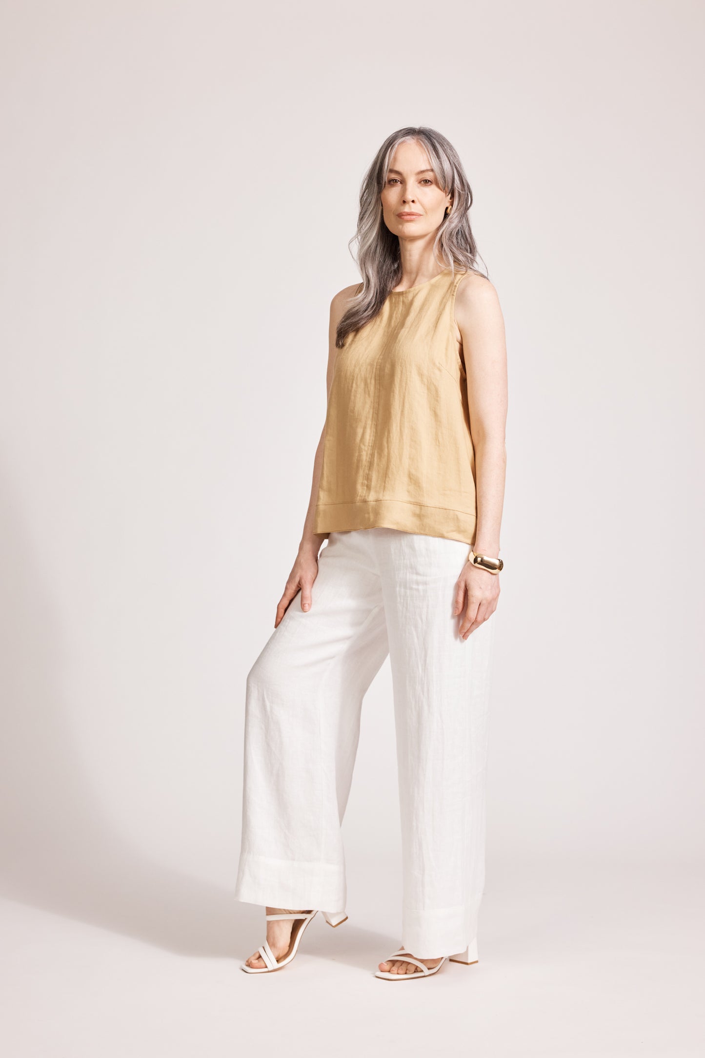 Eb & Ive - Miramar Tank Top - Camel