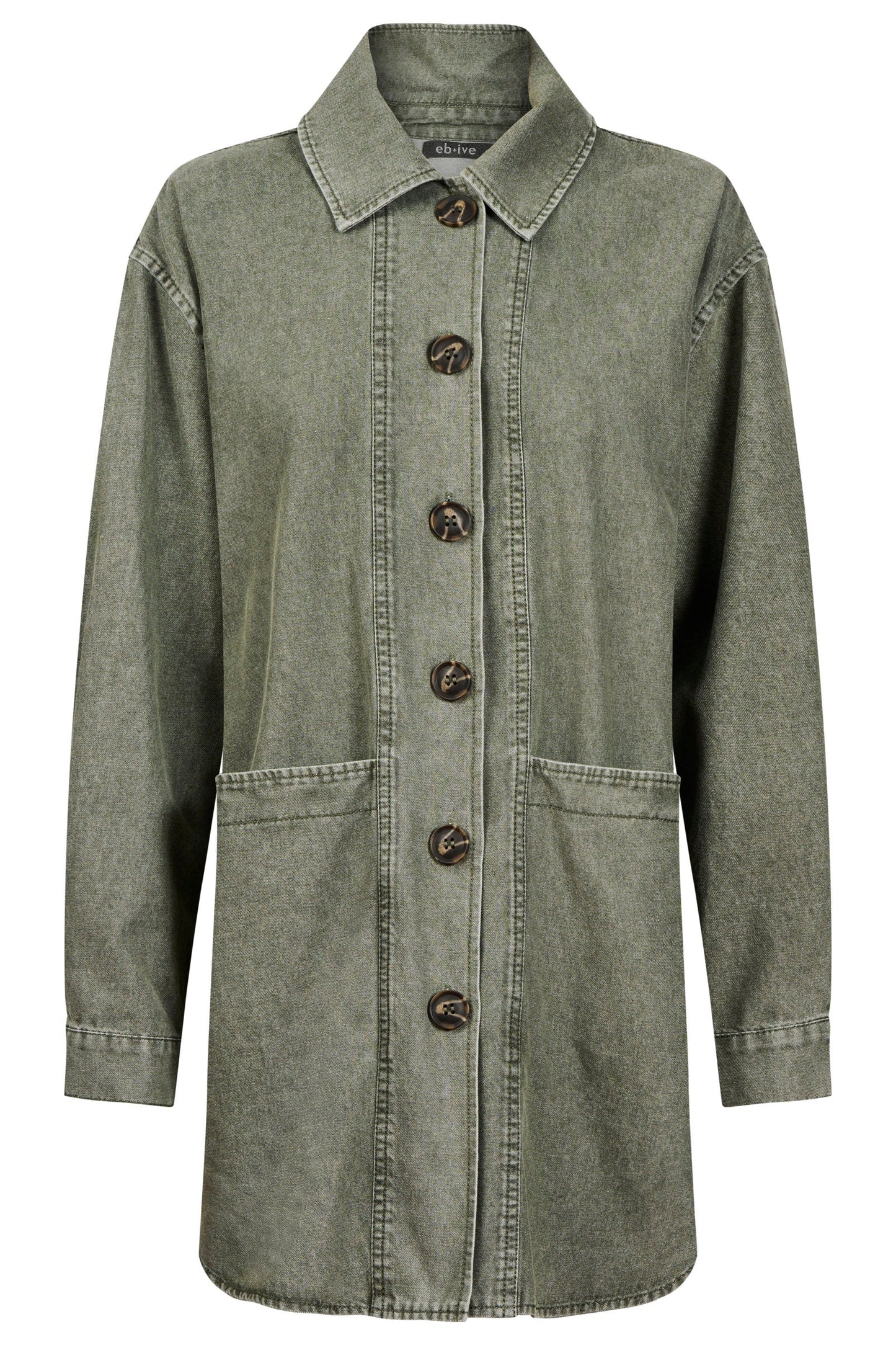 EB+IVE - Bodhi Denim Jacket - Olive