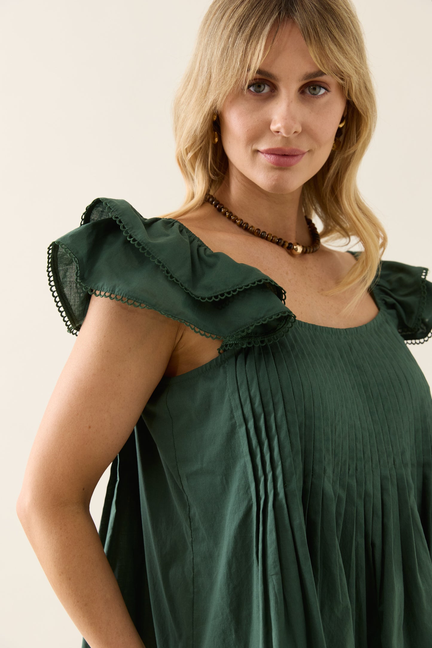 Isle Of Mine - Aurora Frill Tank - Myrtle