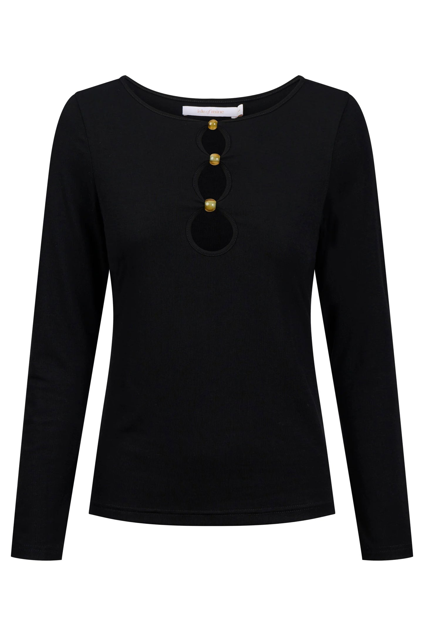 ISLE OF MINE - Naria Bead Top - Onyx