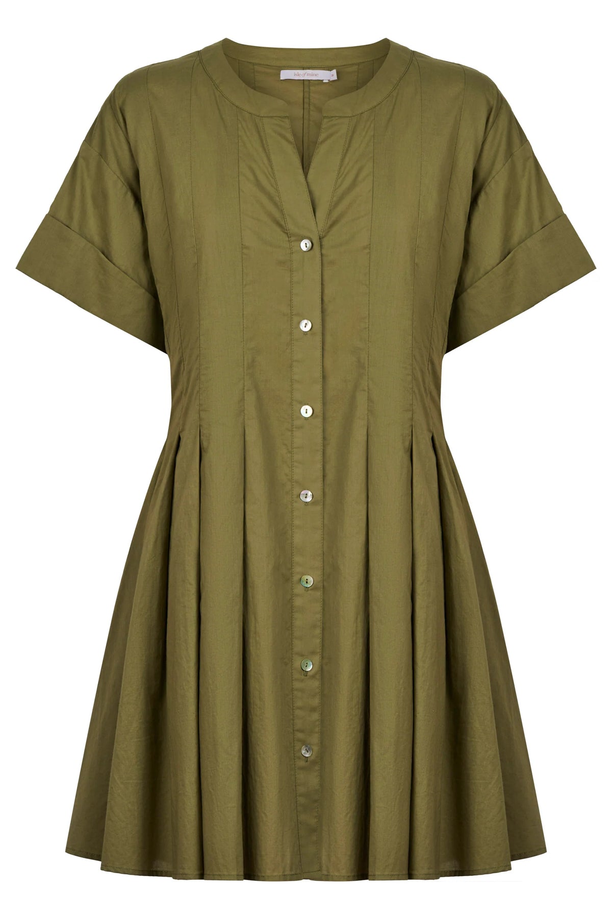 ISLE OF MINE - Rosa Pleat Dress - Sage