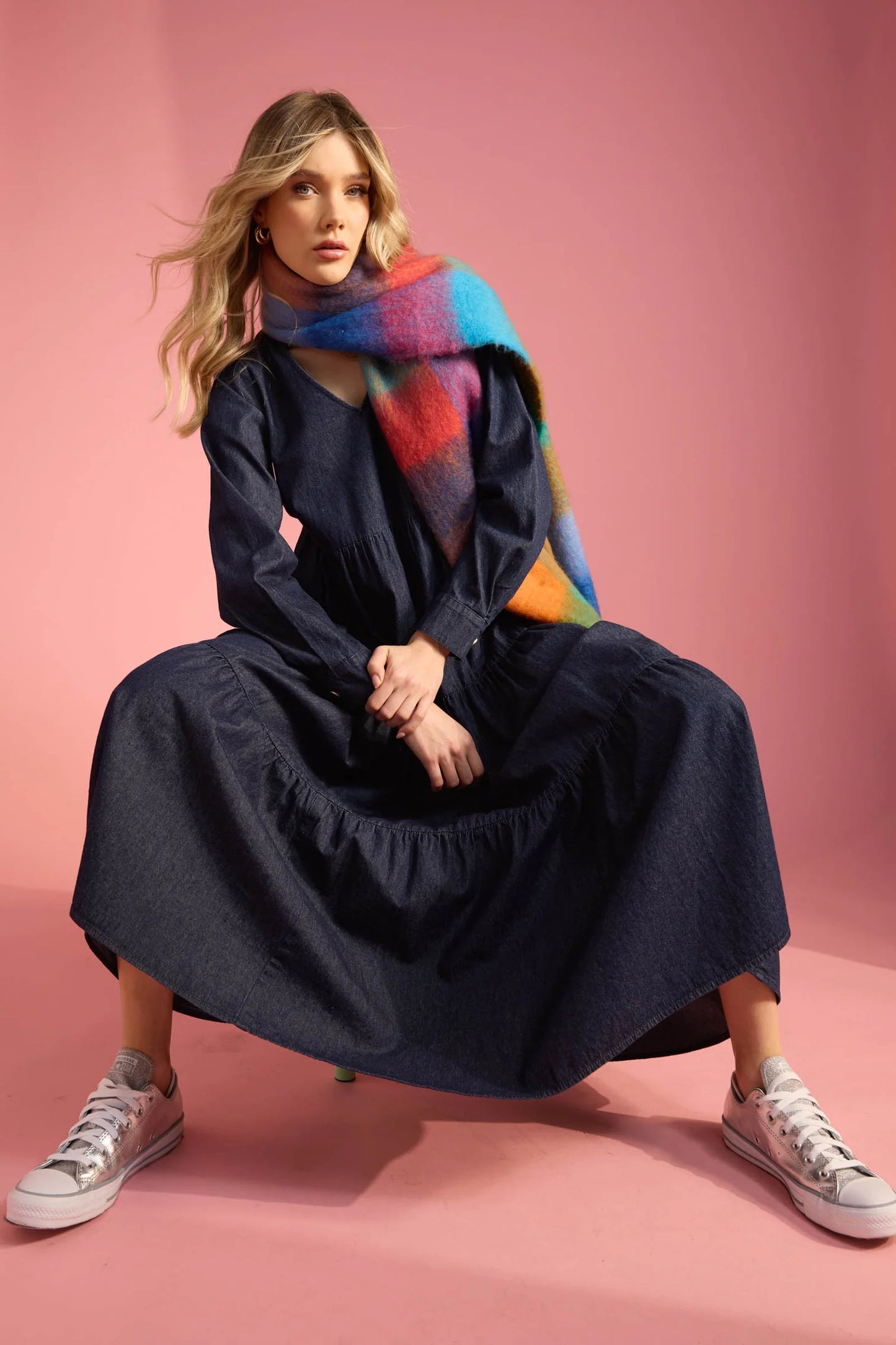 Haven - Austin Denim Maxi - Indigo