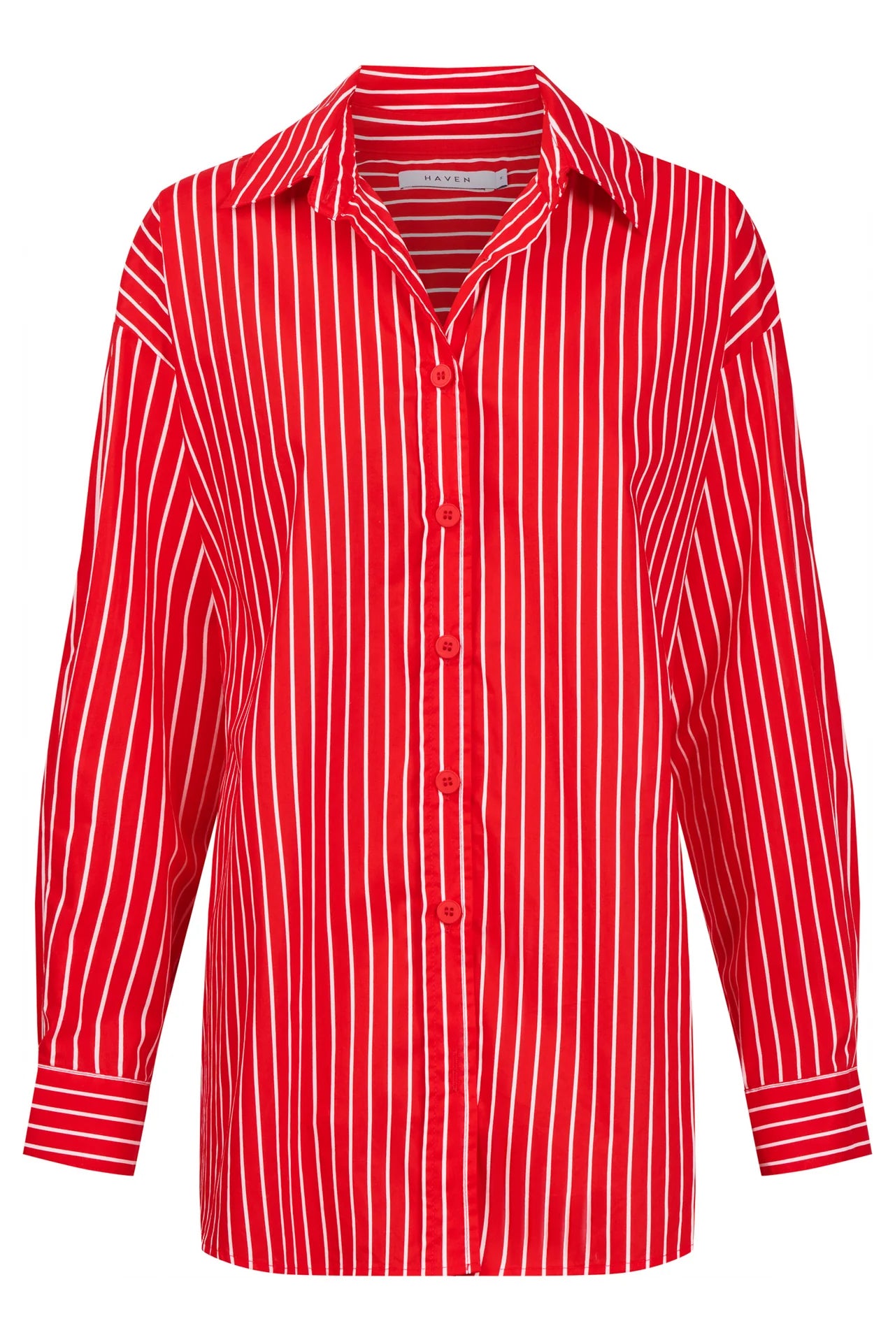 HAVEN - Fairbanks Stripe Shirt - Red
