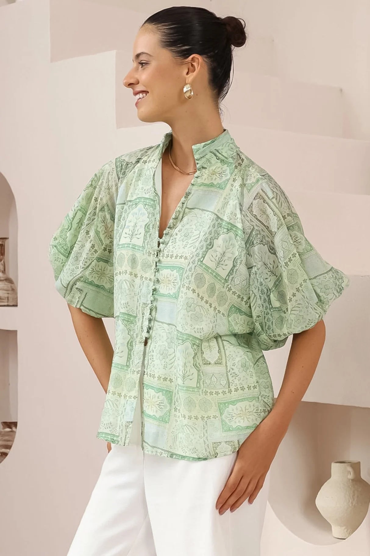 Laramie Blouse - Mint