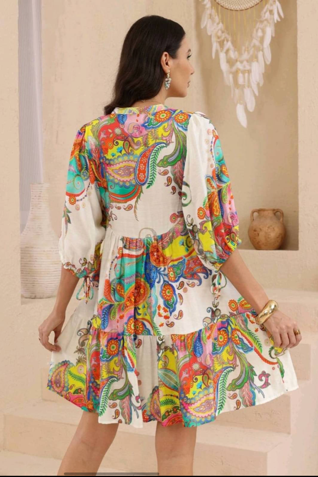 Electric Paisley Sun Dress