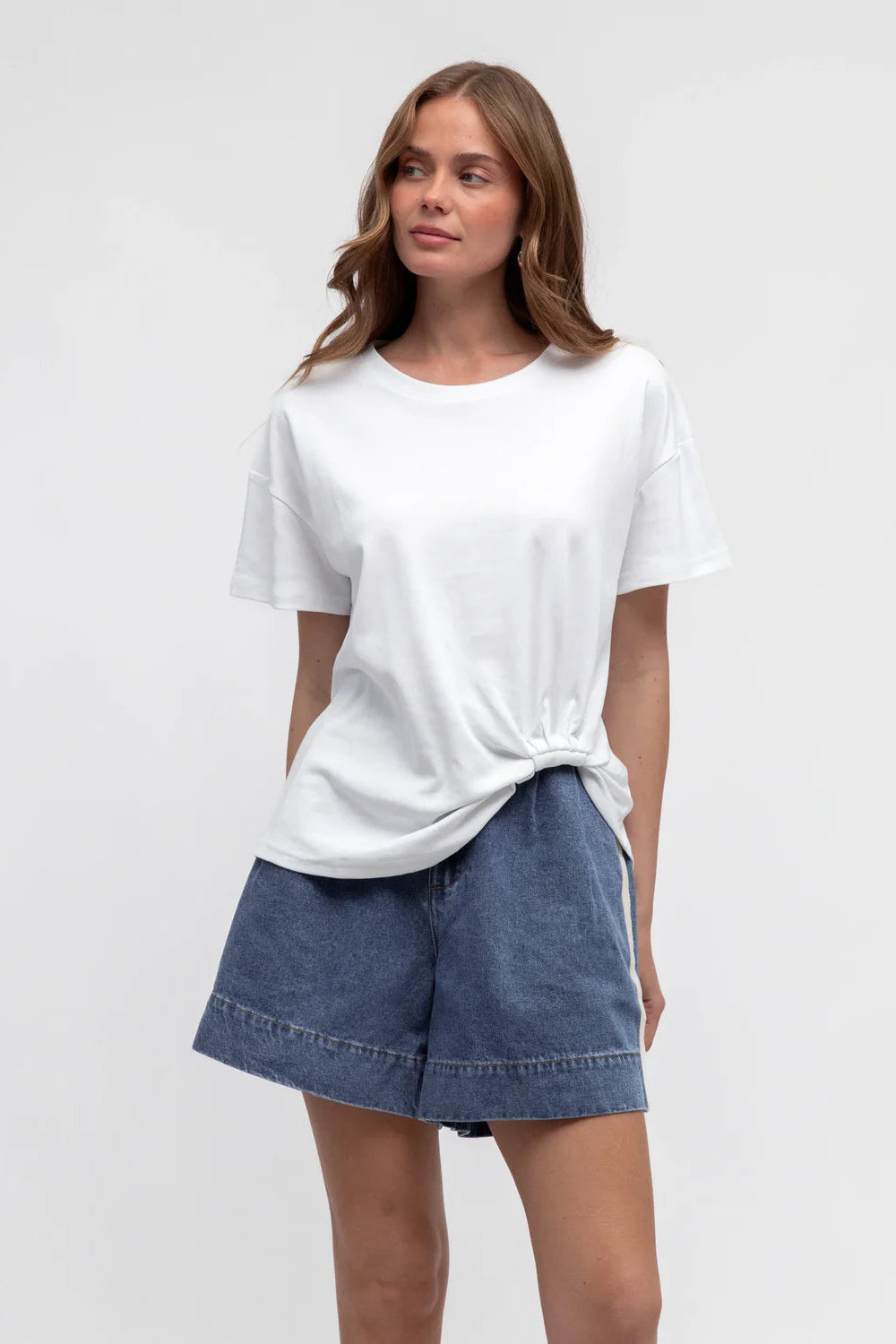 Easy Tuck Tee - White