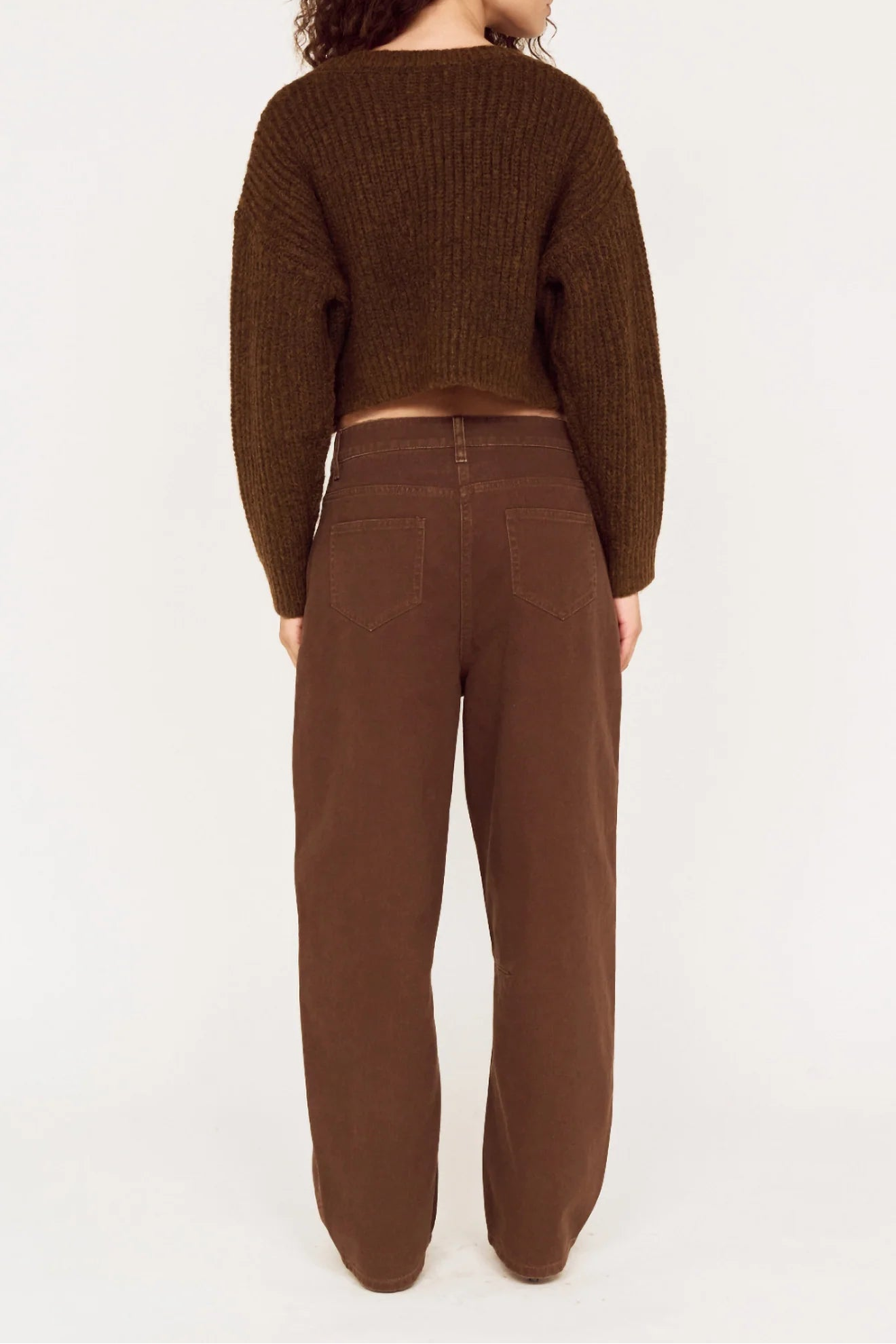 MINKPINK - Kiara Barrel Leg Denim - Brown