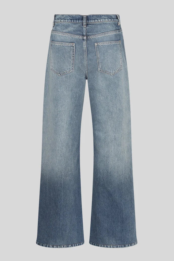 MSCH - Bine Lui Relaxed Long Jeans - Mid Blue Wash
