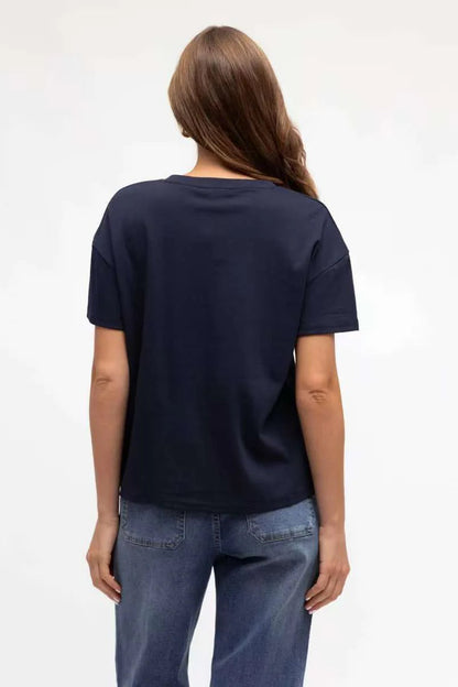 Easy Tuck Tee - Navy