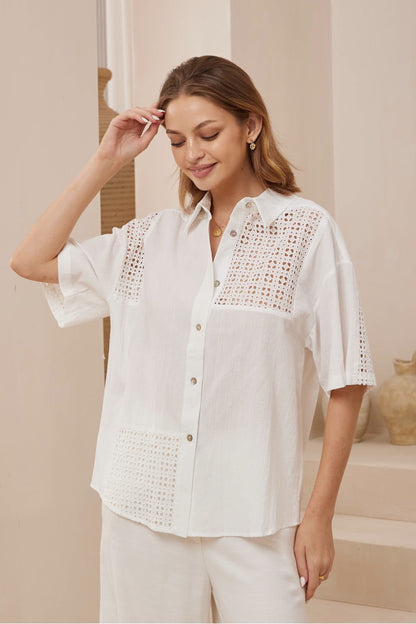 Broderie Summer Shirt
