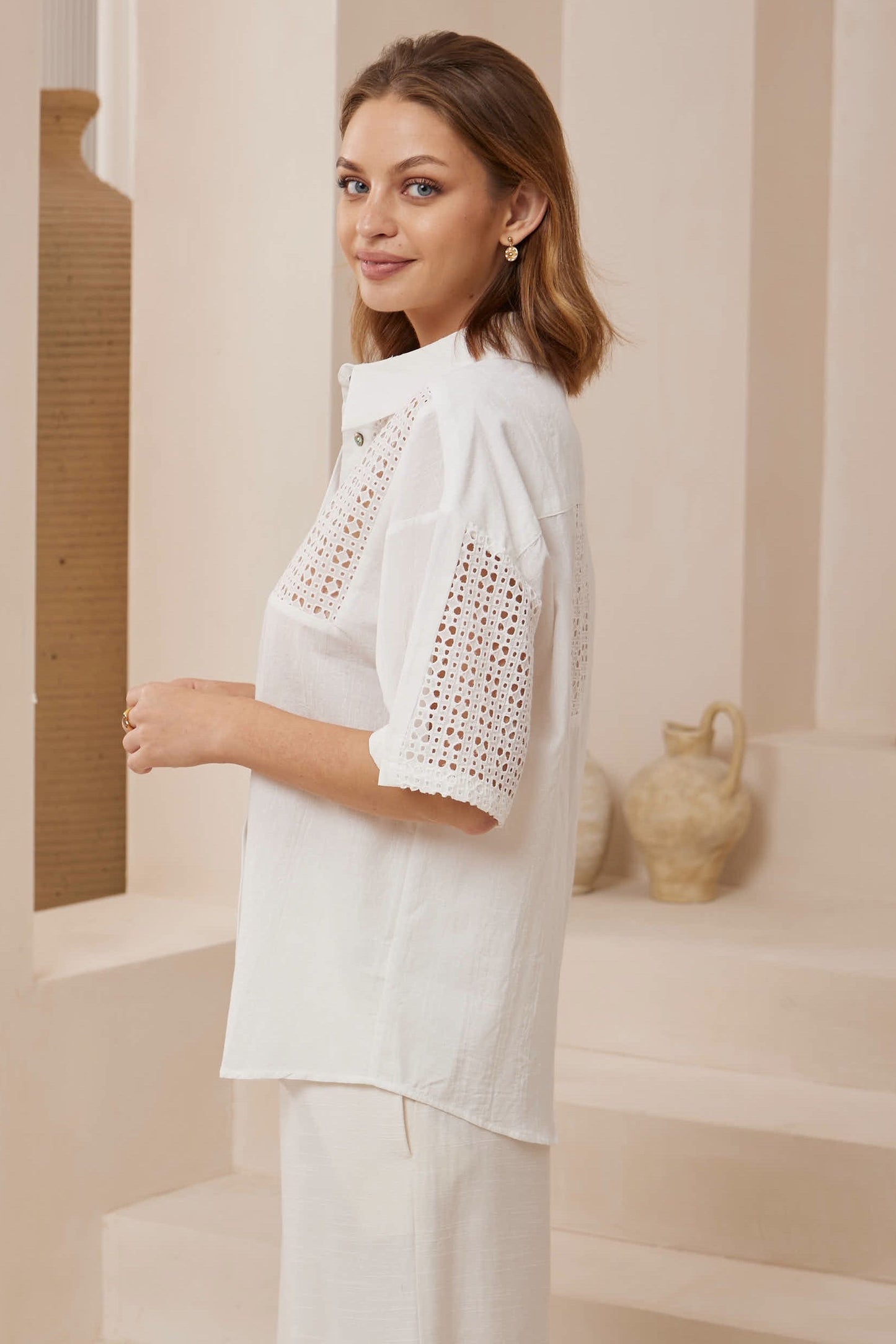 Broderie Summer Shirt