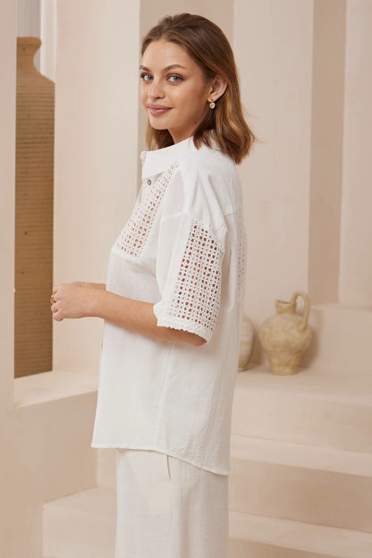 Broderie Summer Shirt