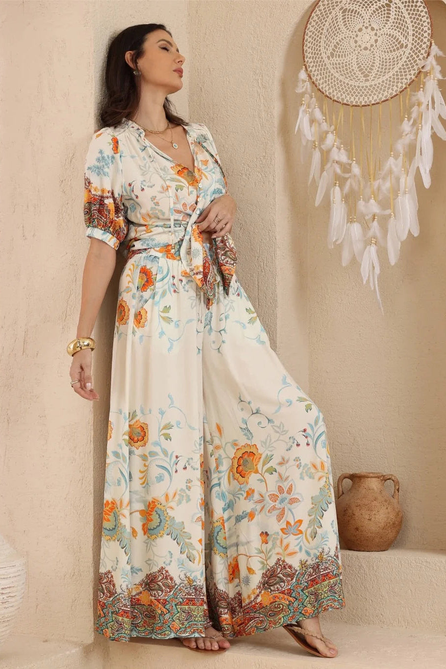 Summer Boho Blouse - Saffron Bay