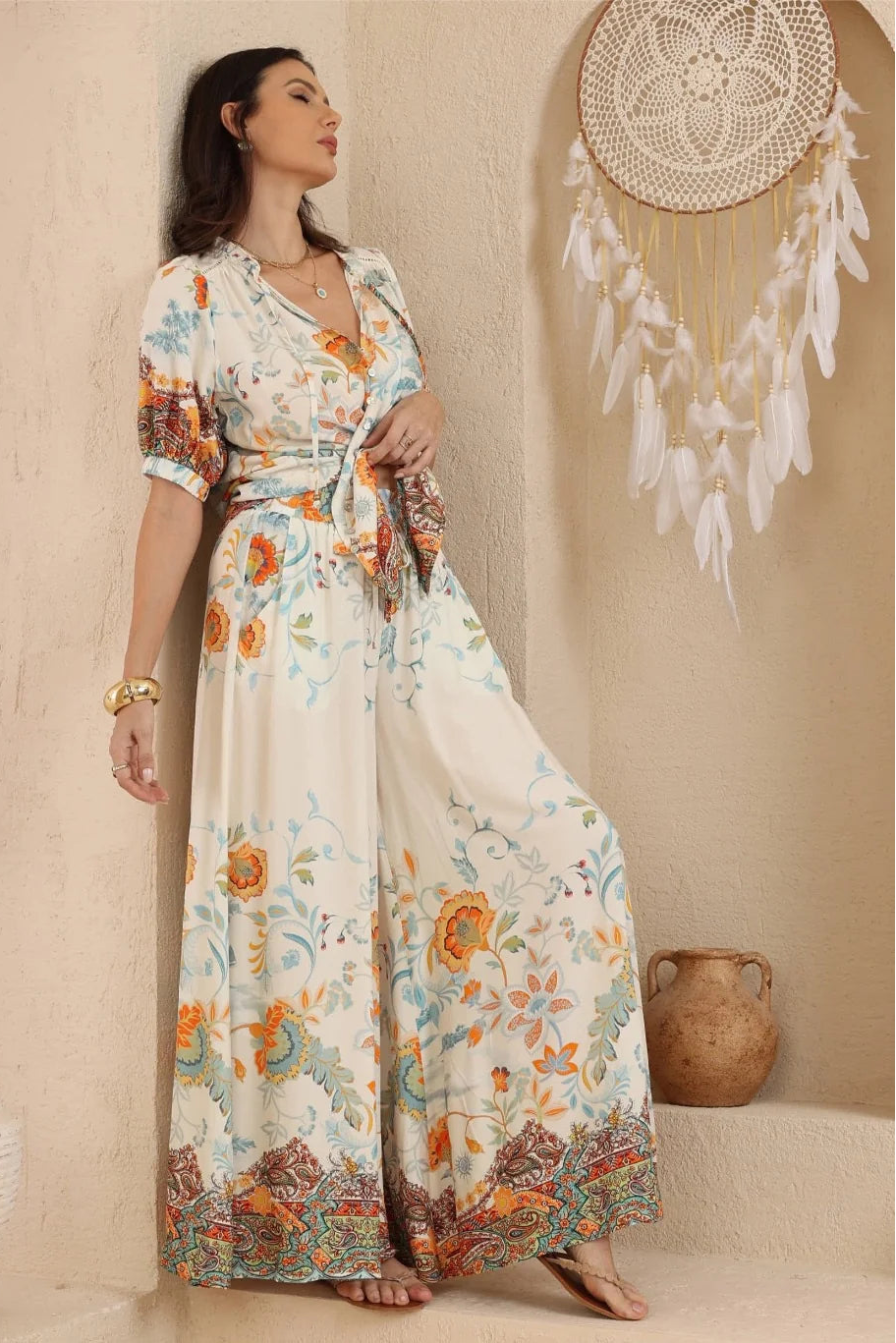 Summer Palazzo Pant - Saffron Bay