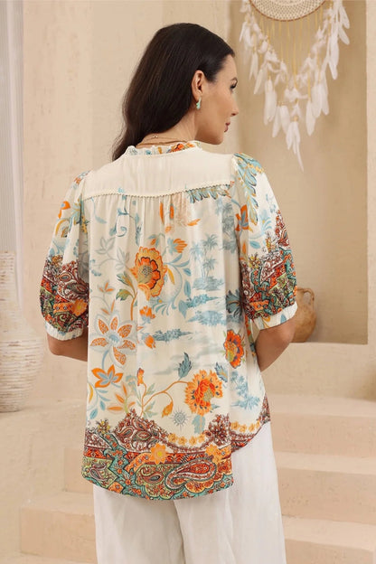 Summer Boho Blouse - Saffron Bay