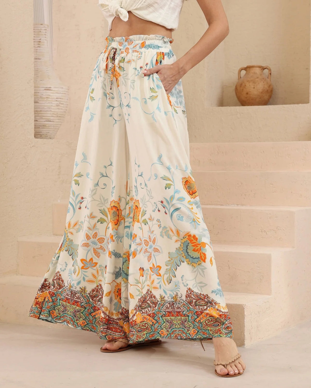 Summer Palazzo Pant - Saffron Bay