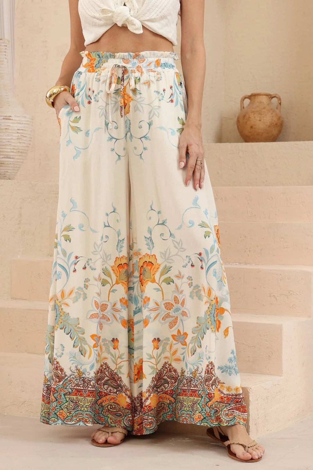 Summer Palazzo Pant - Saffron Bay