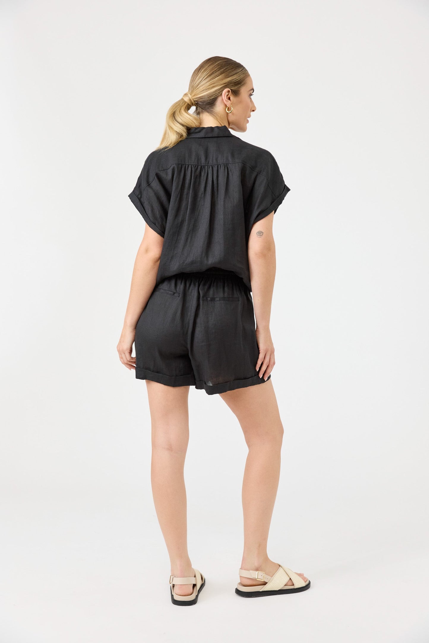 Eb & Ive - Studio Tie Shirt - Ebony