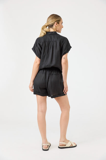 Eb & Ive - Studio Tie Shirt - Ebony