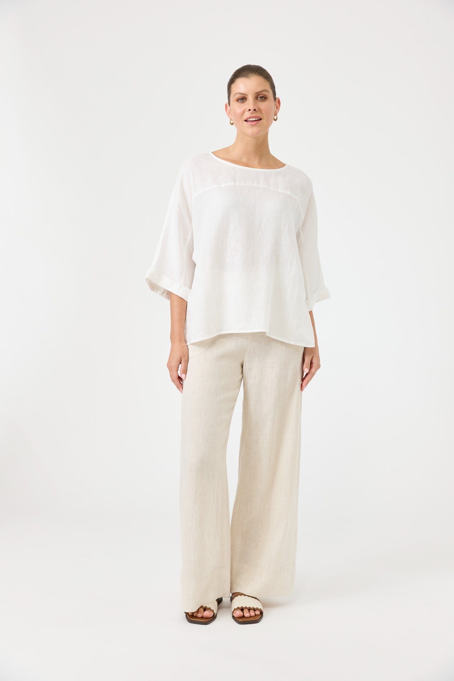 Eb & Ive - Studio Relaxed Top - Salt
