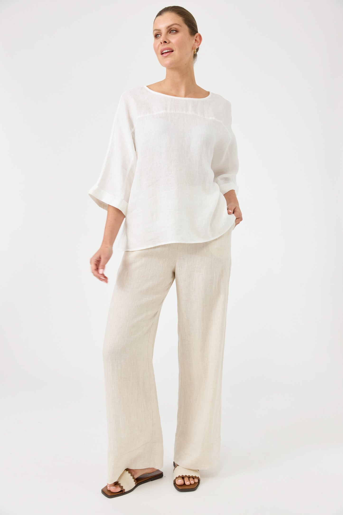 Eb & Ive - Studio Relaxed Top - Salt