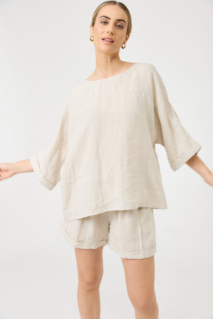 Eb & Ive - Studio Relaxed Top - Tusk