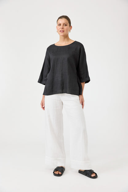 Eb & Ive - Studio Relaxed Top - Ebony