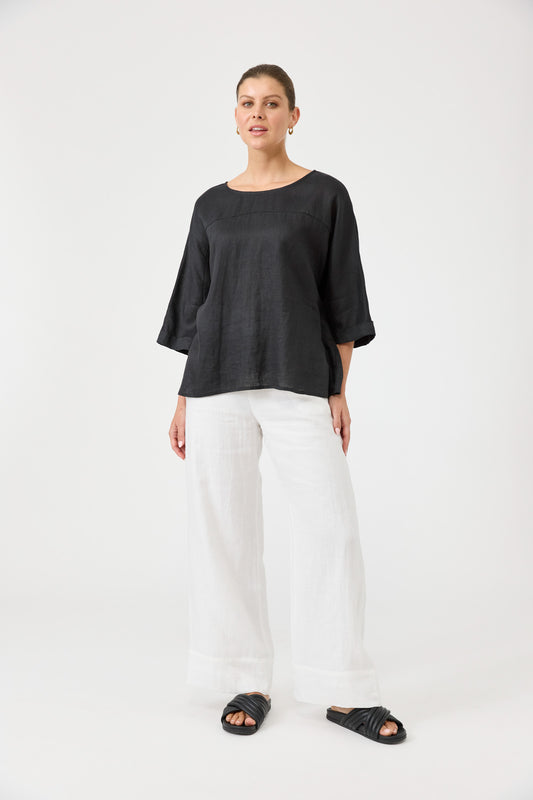 Eb & Ive - Studio Relaxed Top - Ebony