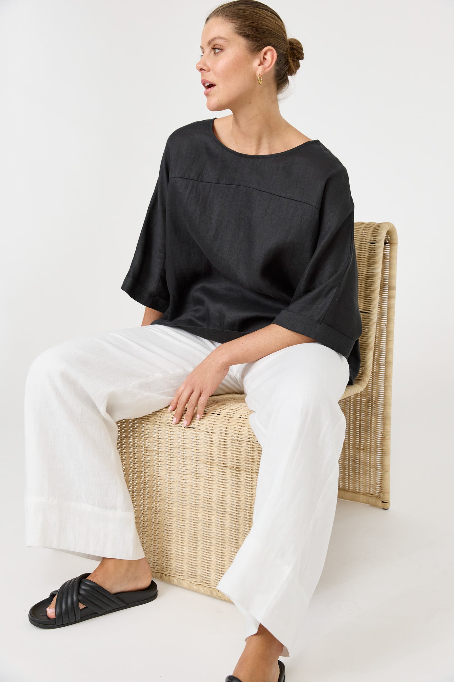 Eb & Ive - Studio Relaxed Top - Ebony