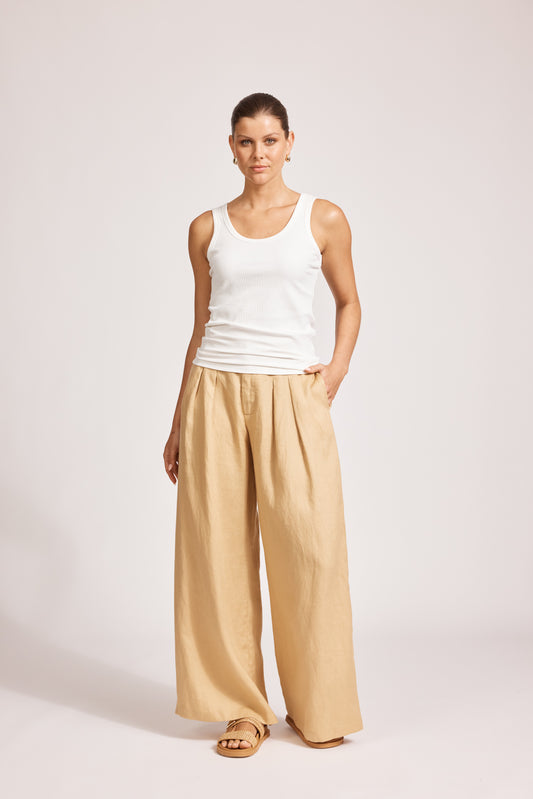 Eb & Ive - Miramar Palazzo Pant - Camel