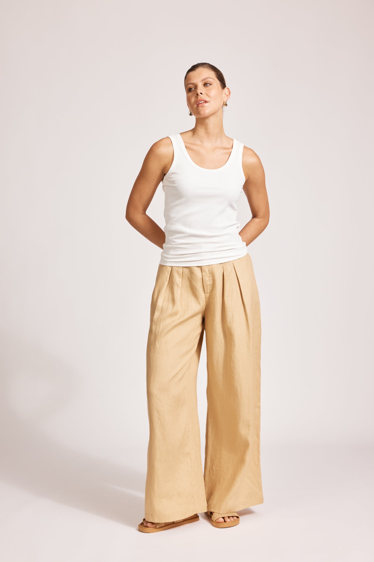 Eb & Ive - Miramar Palazzo Pant - Camel