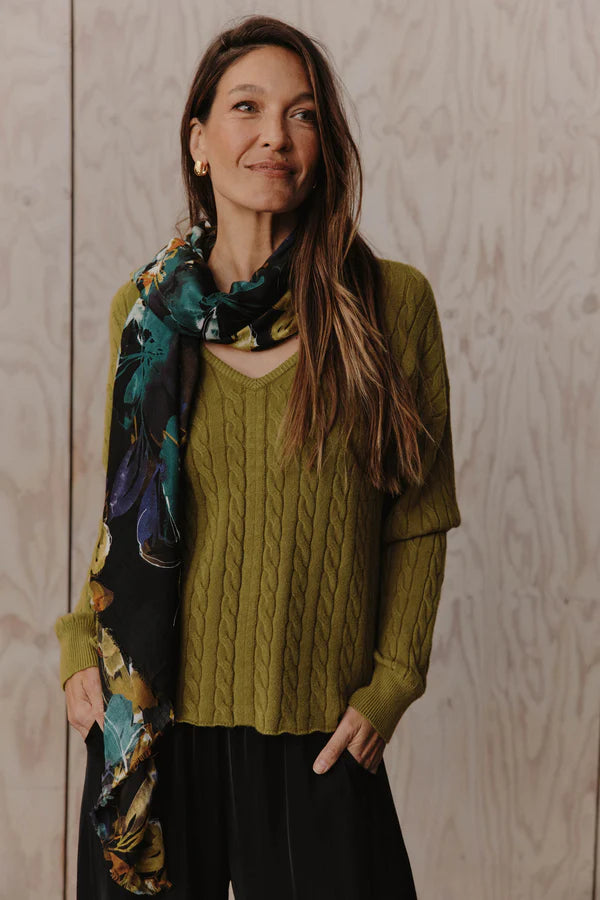 Eb & Ive - Palmer Relaxed Knit - Chartreuse