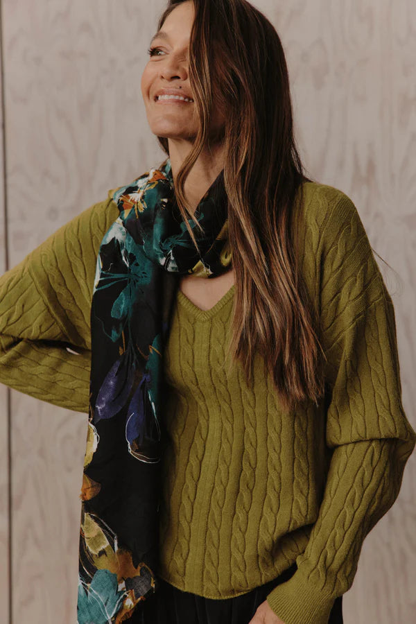 Eb & Ive - Palmer Relaxed Knit - Chartreuse