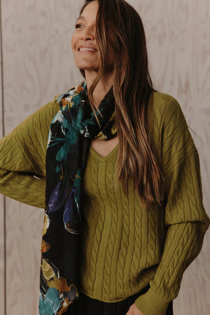 Eb & Ive - Palmer Relaxed Knit - Chartreuse