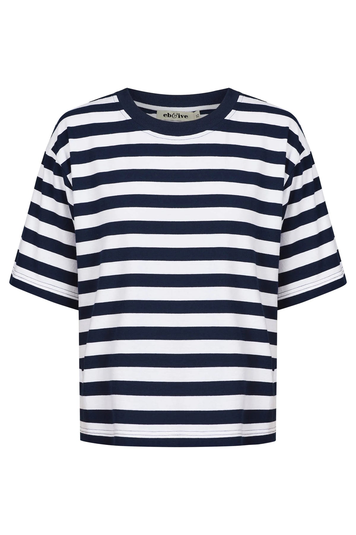 EB + IVE - Studio Stripe Tshirt - Indigo