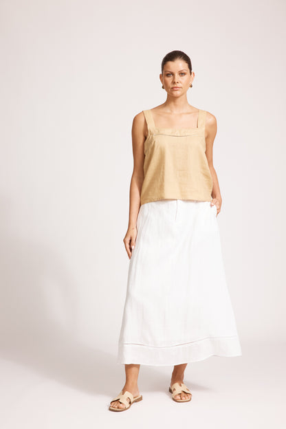 Eb & Ive - Miramar Maxi Skirt - White