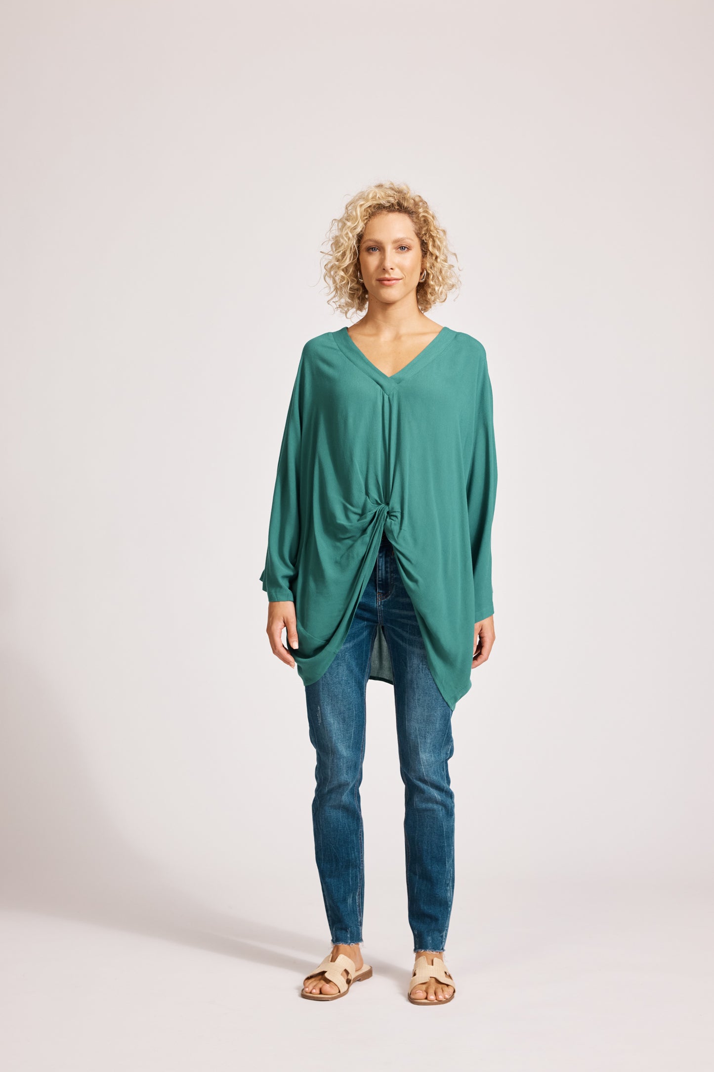 Eb & Ive - Alegria Twist Top - Lagoon