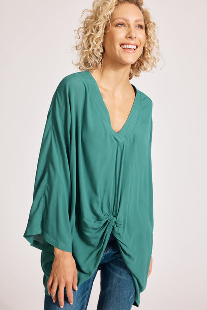 Eb & Ive - Alegria Twist Top - Lagoon
