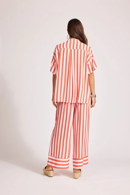 Eb & Ive - Treville Stripe Shirt - Coral