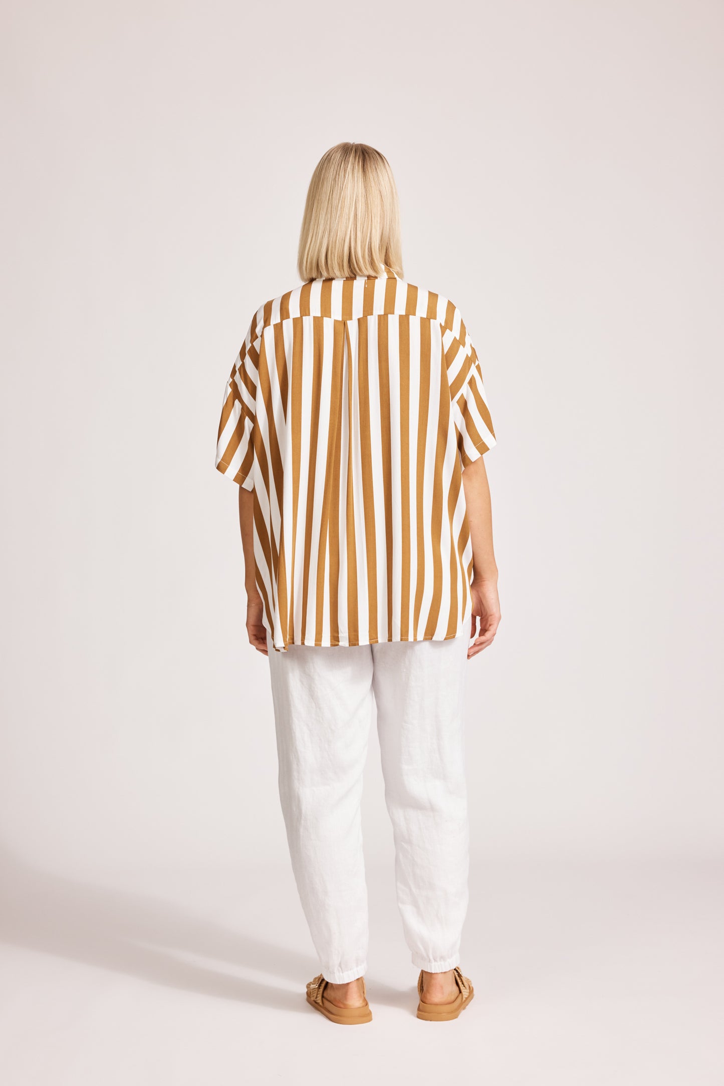 Eb & Ive - Treville Stripe Shirt - Caramel