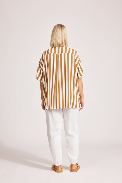 Eb & Ive - Treville Stripe Shirt - Caramel