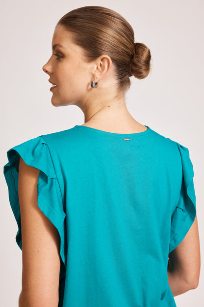 Eb & Ive - Francia Frill Tank - Lagoon