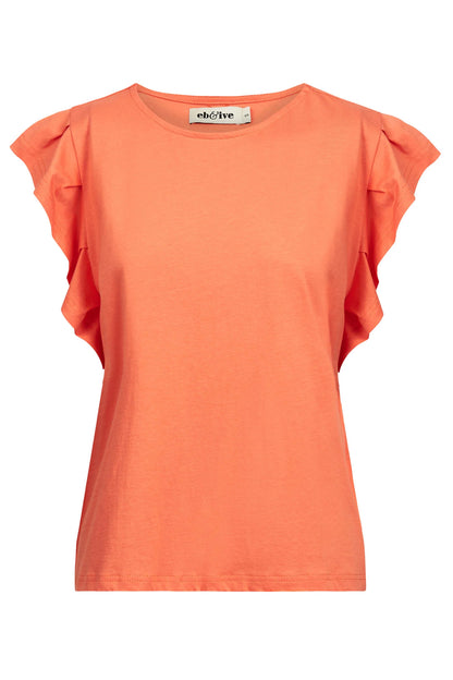 Eb & Ive - Francia Frill Tank - Coral