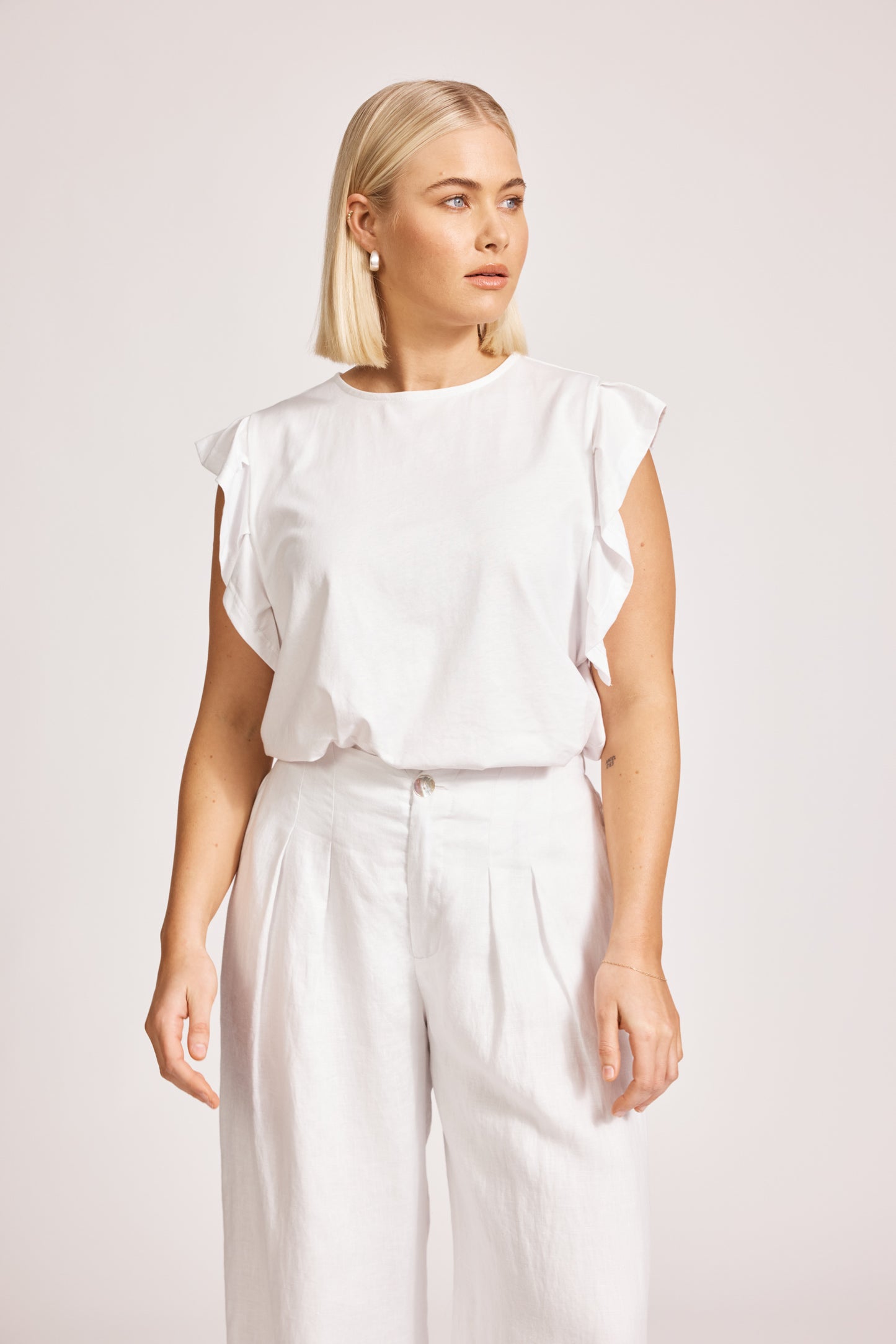 Eb & Ive - Miramar Palazzo Pant - White