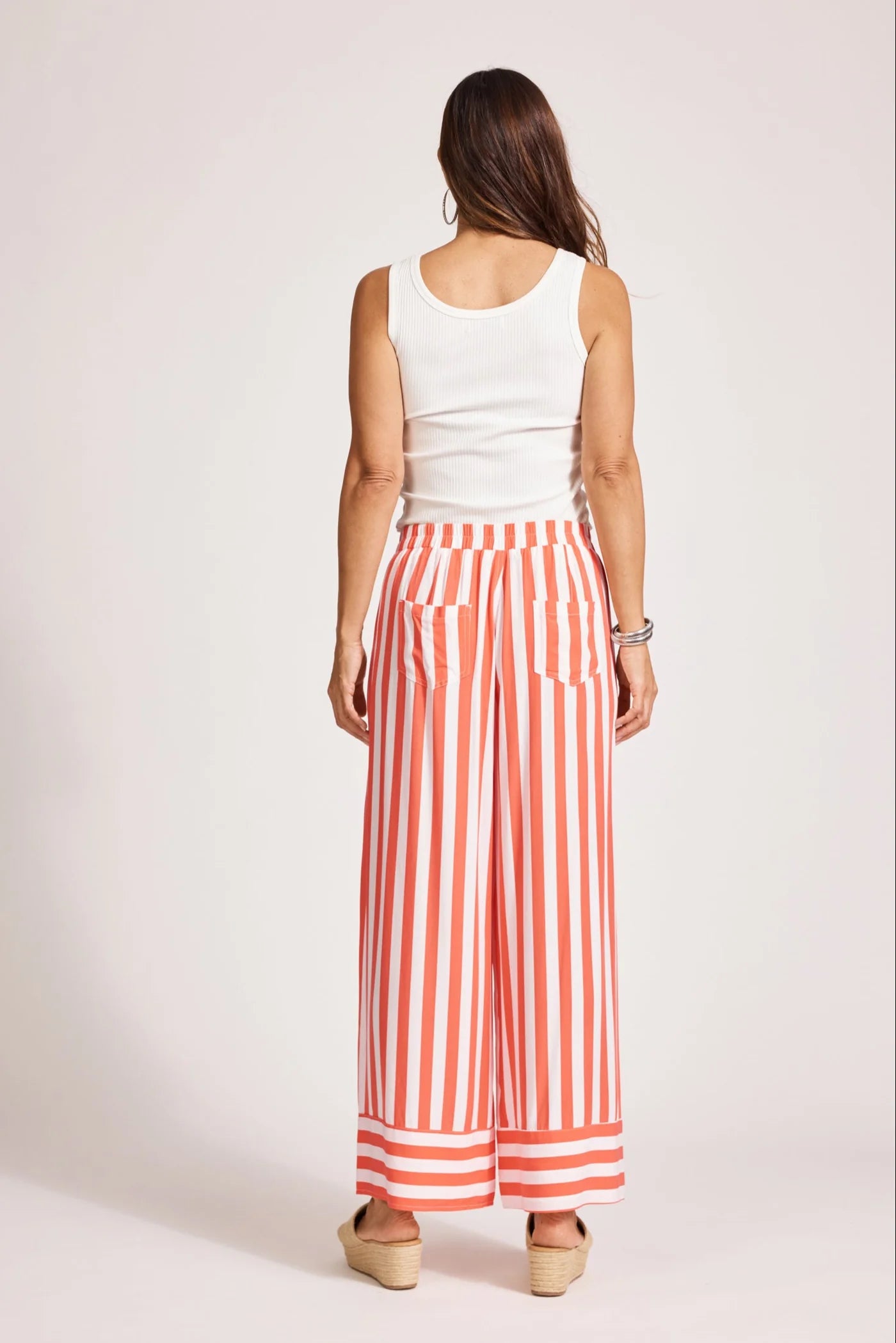Eb & Ive - Treville Stripe Pant - Coral