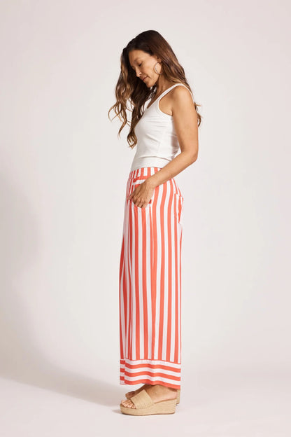 Eb & Ive - Treville Stripe Pant - Coral