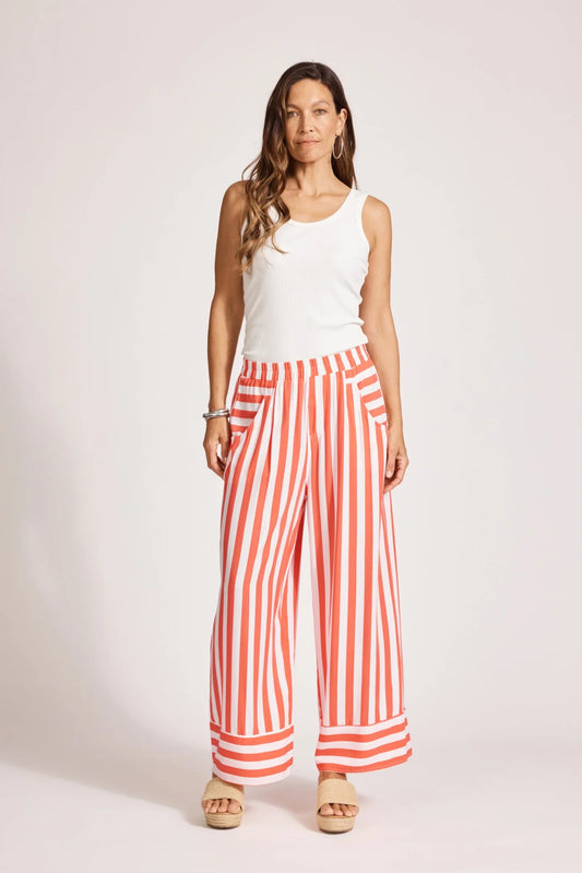 Eb & Ive - Treville Stripe Pant - Coral