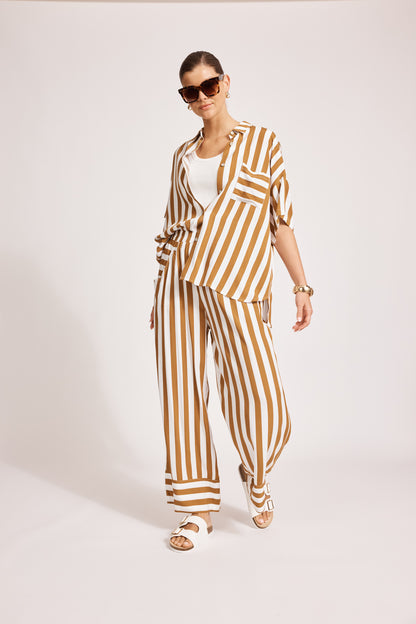 Eb & Ive - Treville Stripe Pant - Caramel